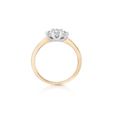 Pierścionek zaręczynowy złoty Wieczny