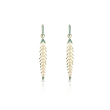 Kolczyki srebrne pozłacane Laguna