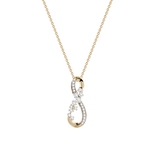 Naszyjnik złoty z diamentami Galaktyka