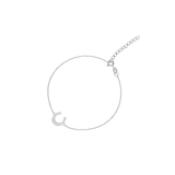 Bransoleta srebrna podkowa