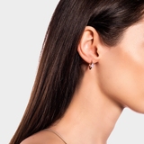 Kolczyk srebrny Kwiaty Nocy Różowy Bez