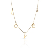 Naszyjnik złoty z napisem Love