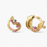 Kolczyki srebrne KOI