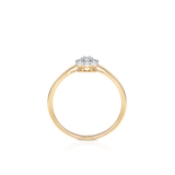 Pierścionek złoty z diamentami