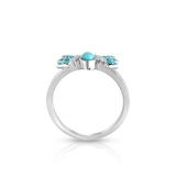 Pierścionek srebrny Laguna