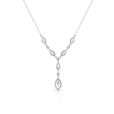 Naszyjnik mosiężny z cyrkoniami