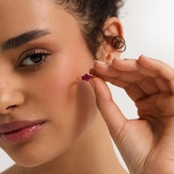 Pierścionek złoty z rubinami TRIO