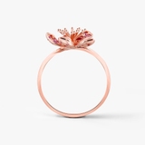 Pierścionek różowe złoto Kwiaty Nocy