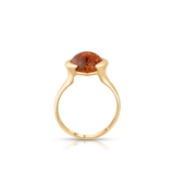 Pierścionek złoty z bursztynem