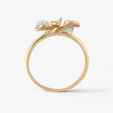 Pierścionek złota orchidea Kwiaty Nocy