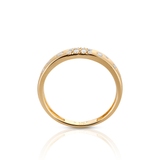 Pierścionek złoty z diamentami