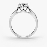 Pierścionek zaręczynowy złoty Romantyczny