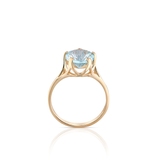 Pierścionek złoty z topazem