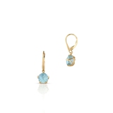 Kolczyki złote z topazem