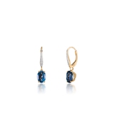 Kolczyki z topazami London blue