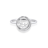 Pierścionek złoty z diamentami Galaktyka