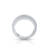 Pierścionek białe złoto z diamentami i brylantami