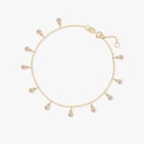 Bransoleta złota z cyrkoniami