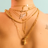 Naszyjnik Gold Hello My Name Is