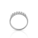 Pierścionek białe złoto z diamentami