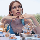 Monokolczyk Różowe Karo Wonderland