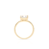 Pierścionek złoty z cyrkoniami