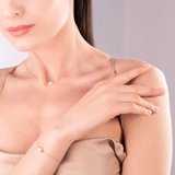 Naszyjnik złoty z perłą