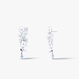 Kolczyki srebrne Kwiaty Nocy Biały Bez