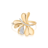 Pierścionek złoty z diamentami