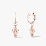 Kolczyki srebrne Balerina