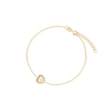 Bransoleta złota dwa serca