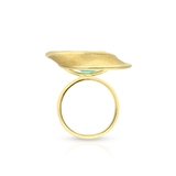 Pierścionek złoty z amazonitem