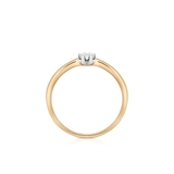 Pierścionek zaręczynowy złoty W.KRUK