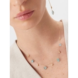 Kolczyki złote z niebieskim apatytem Saint Tropez