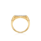 Pierścionek złoty z diamentami