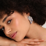 Kolczyki srebrne KOI