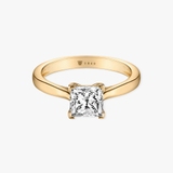 Pierścionek zaręczynowy złoty Niezwykły