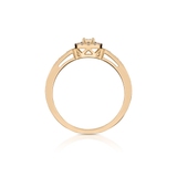 Pierścionek złoty z diamentami