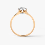 Pierścionek złoty z diamentami