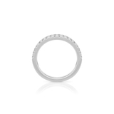 Pierścionek białe złoto z brylantami