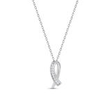 Wisiorek srebrny z cyrkoniami