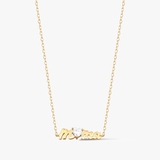 Naszyjnik srebrny pozłacany Mama