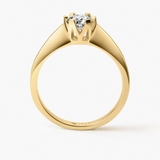 Pierścionek złoty zaręczynowy Jedyny