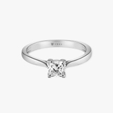 Pierścionek zaręczynowy białe złoto Niezwykły