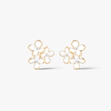 Kolczyki srebrne Kwiaty Nocy Biały Bez