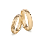 Komplet obrączek złotych KOCHAM CIĘ
