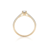 Pierścionek zaręczynowy złoty Niezwykły