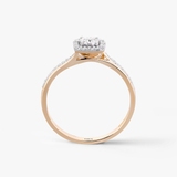 Pierścionek złoty z diamentami