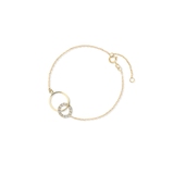 Bransoletka złota z cyrkoniami