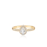 Pierścionek złoty z cyrkoniami